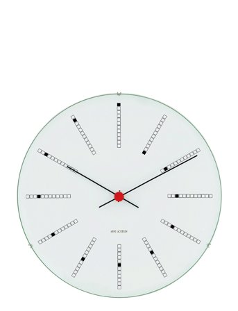 Arne Jacobsen Clocks Bankers Vægur Ø48 Cm - White - Ø48CM