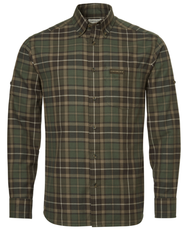 Chevalier Teal Light Flannel Shirt Men Hemlock Green Checked