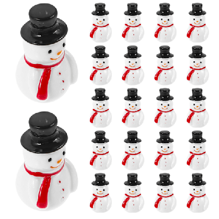 20 kpl jouluaiheisia miniatyyri lumimies hartsikoristeita DIY lumimies askartelu
