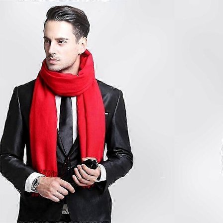 Myk kasjmir vinterwrap for menn for varme og stil