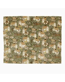 Fleecepledd med barnemotiv Grønn