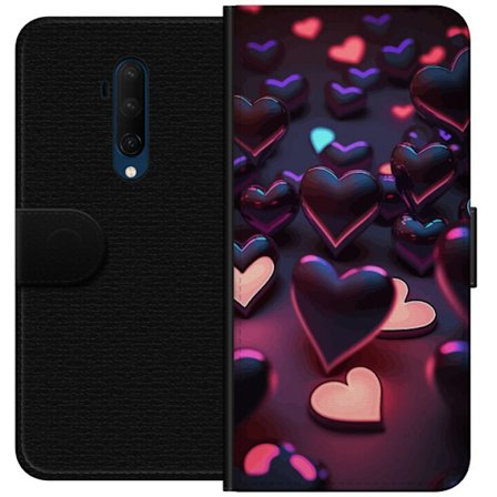 Kompatibelt Lommeboketui til OnePlus OnePlus 7T Pro Midnattshjerter