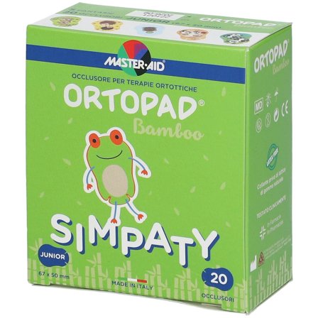 Cerotto Oculare Ortottica Ortopad Simpaty Junior 20 Pezzi