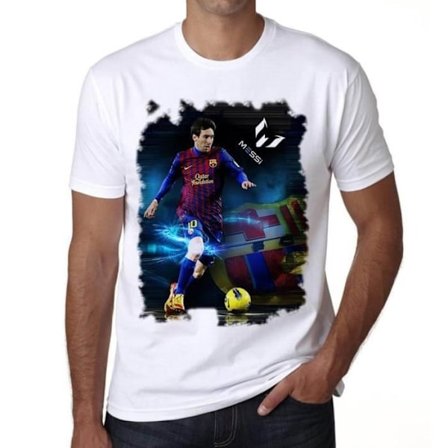 Messi T-shirt herr Vintage T-shirt