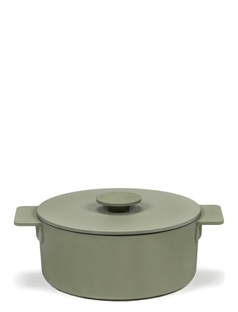 Serax Pot Enamel Cast Iron D20 Surface By Sergio Herman - Green - 2 L