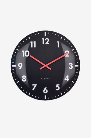 NeXtime - Veggklokke Duomo 50 - Svart - Veggklokker & bordklokker - Fra Homeroom