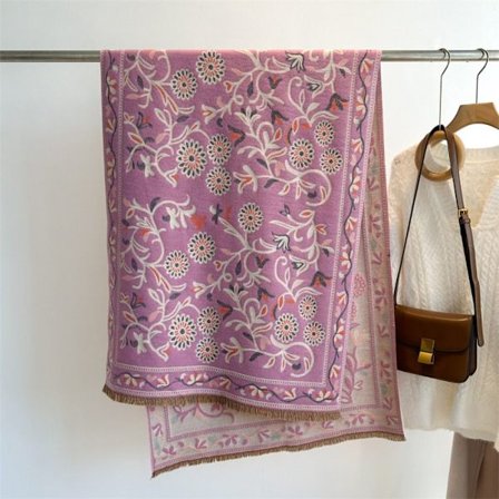 Blommor Scarf Varma halsdukar C C