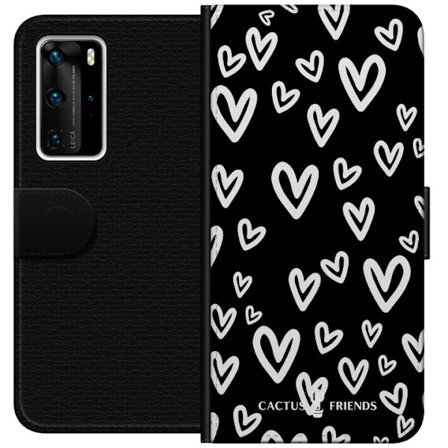 Yhteensopiva Lompakkokotelo Huawei Huawei P40 Pro Cactus and Friends - Handdrawn Love Chaos