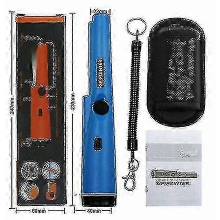 u200bGarrett Pro Pointer AT Vandtæt Pru00e6cisions Metal Detektor med Lyd Vibration Alarm til Underjordisk Skattejagtu200b