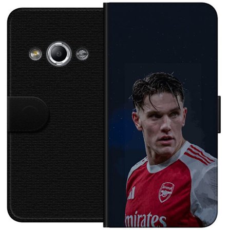 Kompatibelt Lommeboketui til Samsung Galaxy Xcover 3 Pastellregnbue med hvite stjerner og myk fargeovergang i drømmende himmeldesign