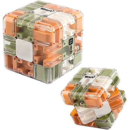 Stor Labyrint 3D Puzzle Maze Cube - Engagerende Hjernevrider Legetøj til Voksne, Børn & Teenagere, Håndholdt Fidget Spil til Angstdæmpning, 