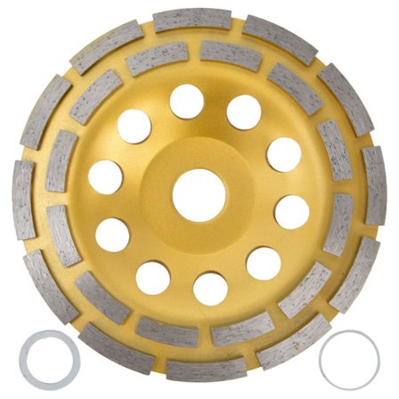 Diamantkoppslipeskive dobbel rad 150 mm for granittstein marmor betong