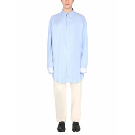 Maison Margiela, Shirt Niebieski, Mężczyzna, Rozmiar: M