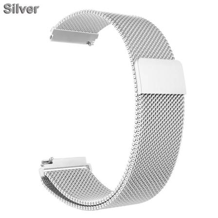 Metallrem för Fitbit Versa 2 3 4 Lite Sense Band Handled Milanese Sense 2 Ersättningsmagnetslinga Armband Fit Bit Watchband Silver Versa Lite