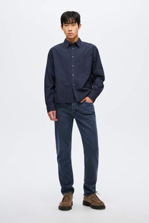 Neuw Lou Straight Liberte Mid Indigo Byxor Herr Blå w31l32