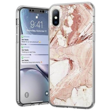 Wozinsky Marble iPhone 12 Pro Max Skal Rosa