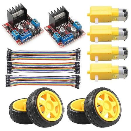 L298n-moottorin ohjauskortti tasavirtamoottoripyörällä Arduinolle