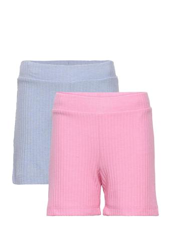 Lpribbi Rib Shorts 2-Pack Pink Little Pieces