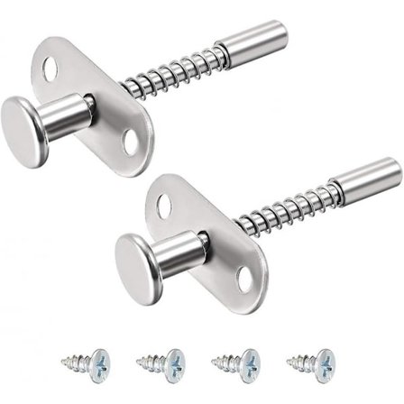 Fjäderbelastad dörrlås i rostfritt stål