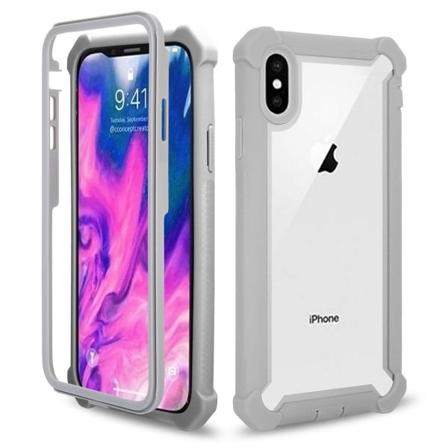 iPhone XR - Effektfullt EXXO Skyddsfodral med Hörnskydd Grå