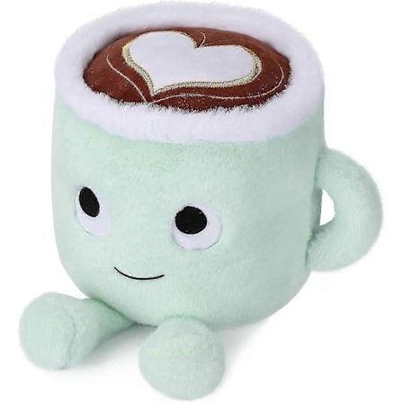 Latte Plysjleketøy, Myk Kaffekoppdukke, Mykt Luftig Leketøy for Venner - Gave for Alle Aldre og Anledninger (FMY)