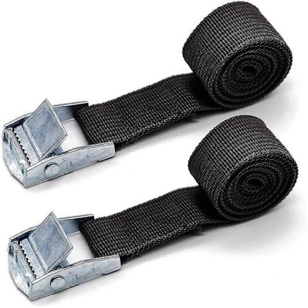 4 Spændebånd med Spænder, Velegnet til Fastgørelse af Kajakker, Kanoter