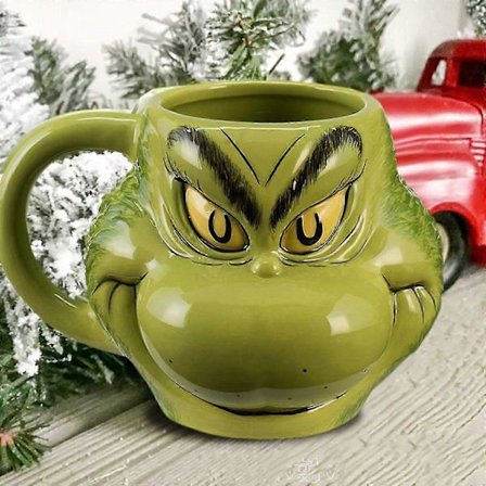 Grinch Julekrus: Morsomme nyhets-harpikskopper for julebord