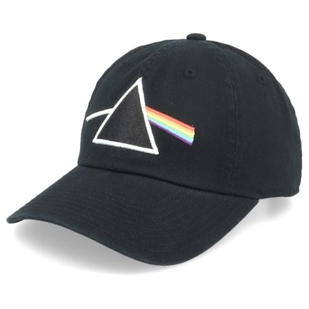 American Needle - Pink Floyd Ballpark Black Dad Cap Unconstructed Black Cap - @ Hatstore