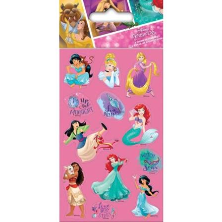 Disney Princess 6 Små Ark Klistermärken Klistermärke