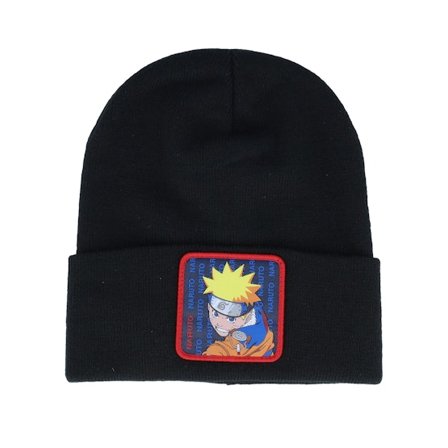 Capslab - Noir cuff Bonnet - Naruto Beanie Black Cuff @ Hatstore