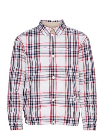 Tjm Reversible Check Jkt Beige Tommy Jeans