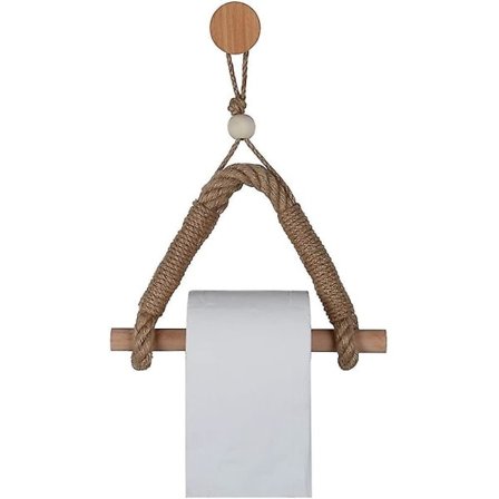 Ny papirhåndkleholder retro hamptau rullpapirholder baderom fri punch papirhåndkleholder