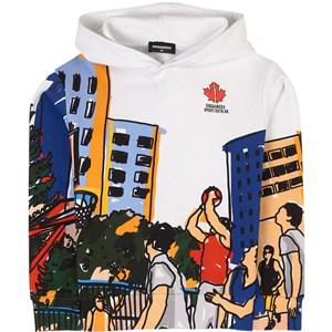 Kids - Dsquared2 White Town Graphic Hoodie 12 Years - Jumpers and knitwear - 12 years - White