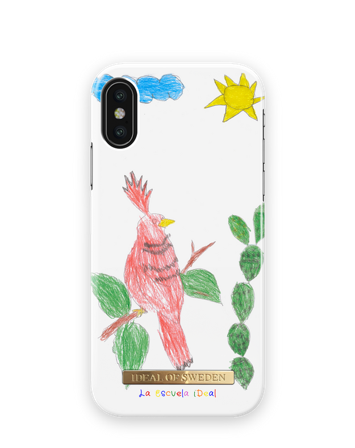 La Escuela iDeal iPhone X Crayon Bird