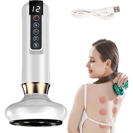 (Hvid) Anti-cellulite massager - Serenya - Elektrisk - Varmefunktion - 3-i-1 design - Trådløs