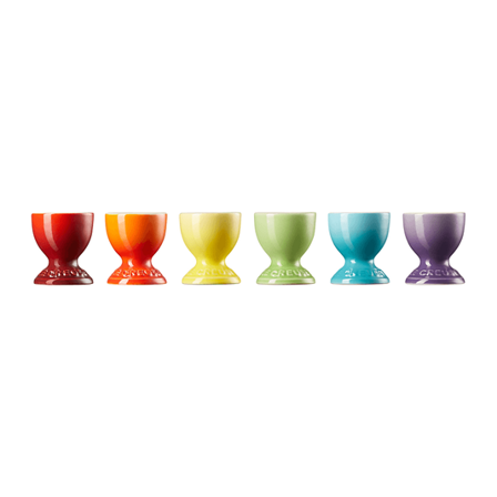 LE CREUSET Eggeglass Rainbow sett med 6stk