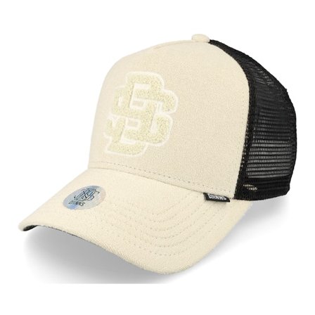 Djinns - Beige trucker Keps - Hft Terry Terry Sand/Black Trucker @ Hatstore