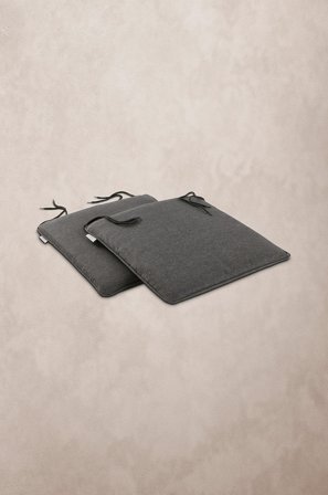 Jotex - Seteunderlag Lenestol 2-pakke Grå - NERJA - Kjøp Puter & sitteputer hos Jotex