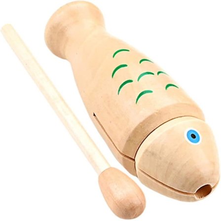 Lyömäsoitin Kalanmuotoiset Puiset Musiikki-instrumentit Lelut
