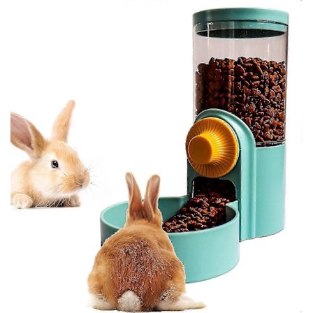 Kanin Hængende Automatisk Foderdispenser, Tyngdekraft Lille Dyr Bur Auto Foderautomat