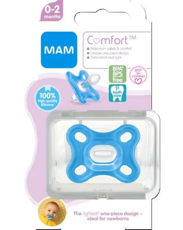 Mam Comfort narresmokk fra 0 måneder blå 1 stk