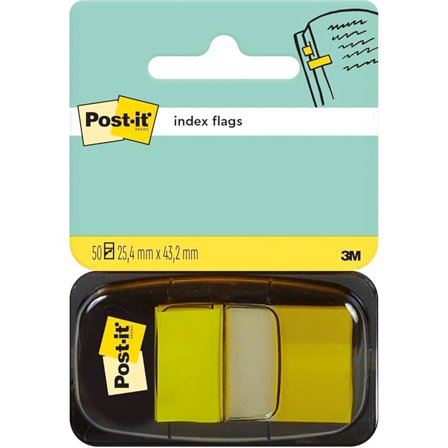 3M Post-it Indeksfaner 25,4 x 43,2 mm Gul