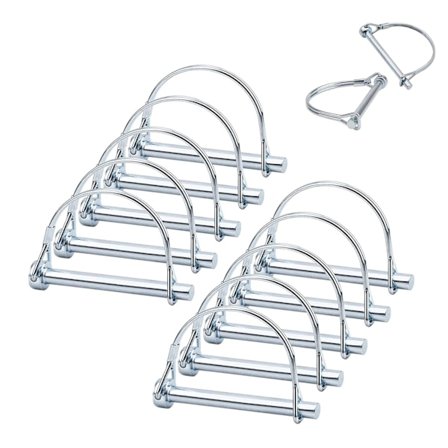 10 stycken Låsningsstift, 8 mm Klämstift, Låsningsstift, D-formade Låsningsstift, Agri