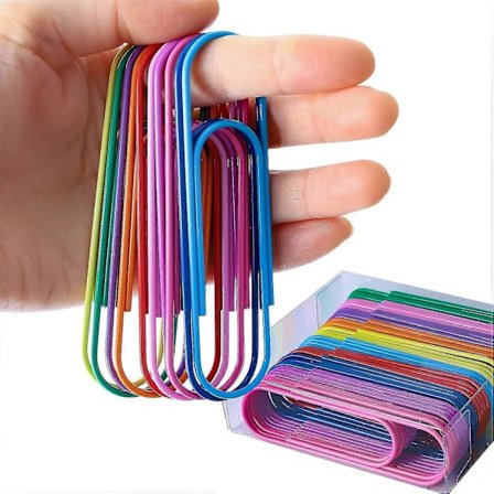 Jumbo Papirclips, 40 Store 4 " Papirclips - Vinylbelagte Farverige Overdimensionerede Papirclips Til Filorganisering