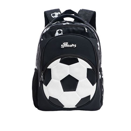 Fotballryggsekk for barn i 1.-3. klasse, Vanntett lett skolesekk med stor kapasitet for gutter [ZHE]