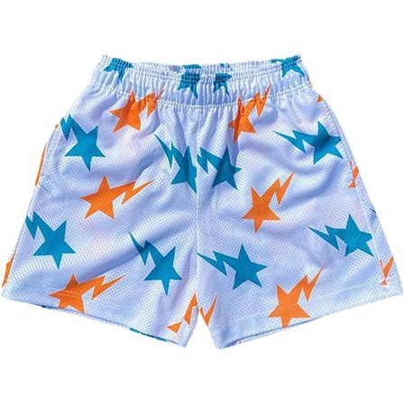 MLEMON Mesh Graphic Print Shorts Casual Workout Cool Shorts Gym Basketball Running Short Pants