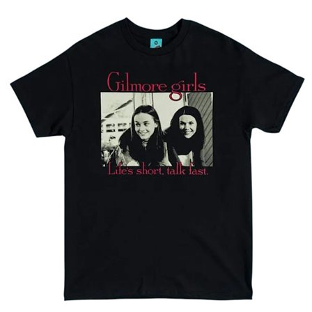 Gilmore Girls Unisex Vuxen Life ́s Short Talk Fast T-Shirt S Bla