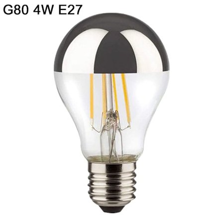 LED glødetrådspære halvbelagt pære G80 4W E27 G80 4W E27