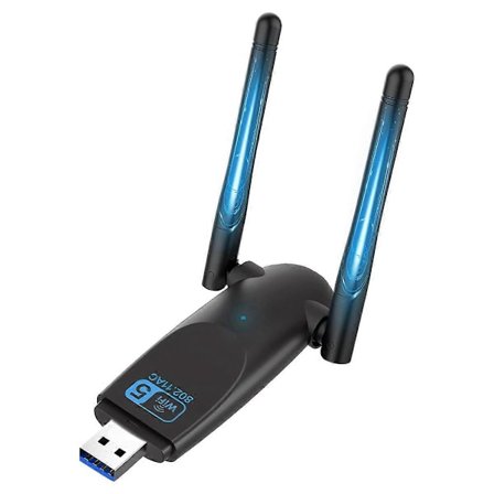 USB Wifi-dongle, 5 GHz USB Wifi Datamaskin Drive-Free, 1300 Mbps USB3.0 WIFI-adapter, støtte 11/10/8/7/Vi