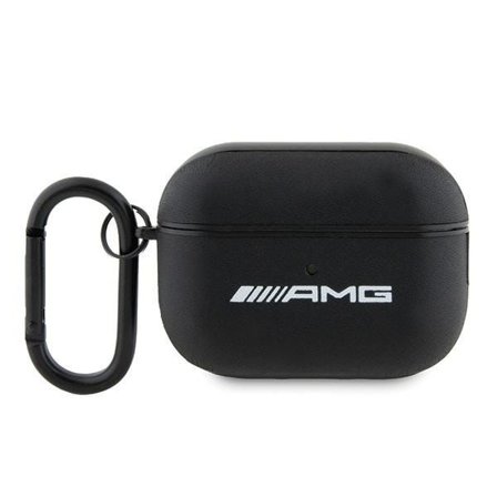 AMG AMAP2SLWK AirPods Pro 2 (2022/2023) skal svart/svart Läder Vit logotyp